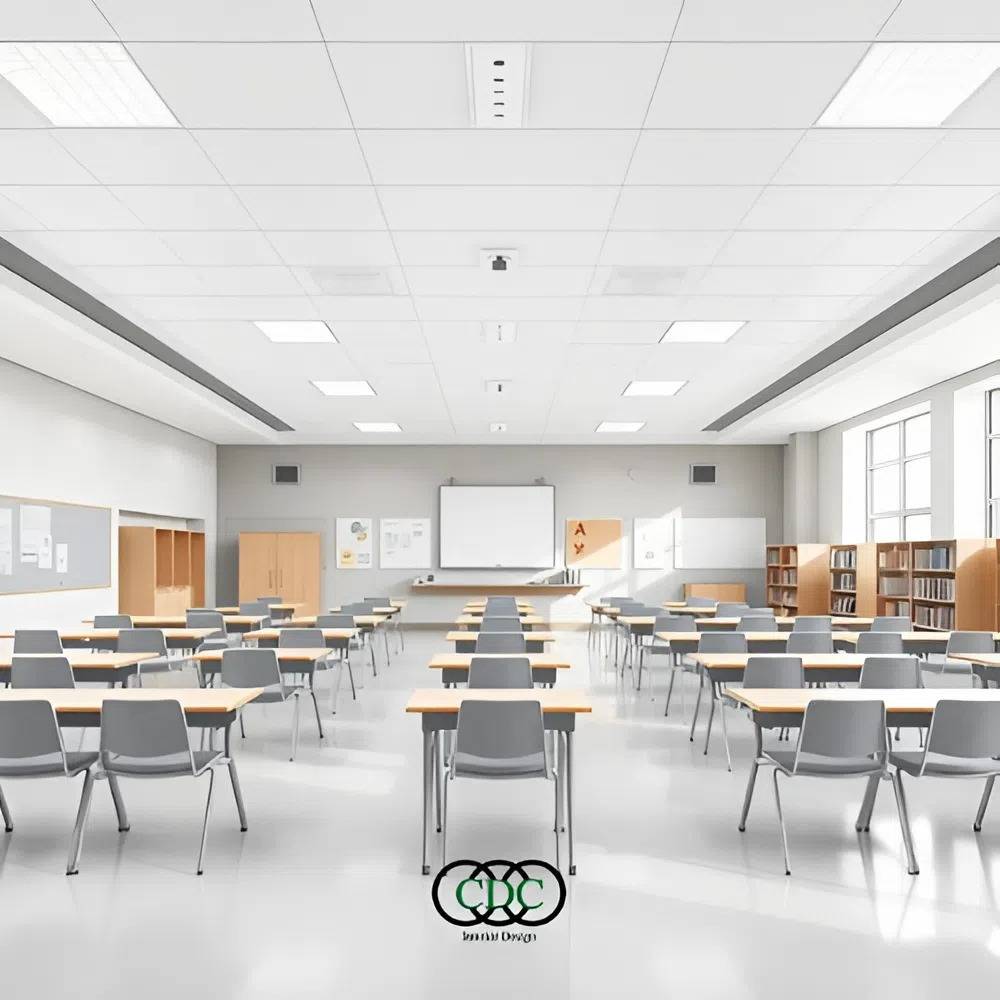 Màu sắc nội thất trường học 