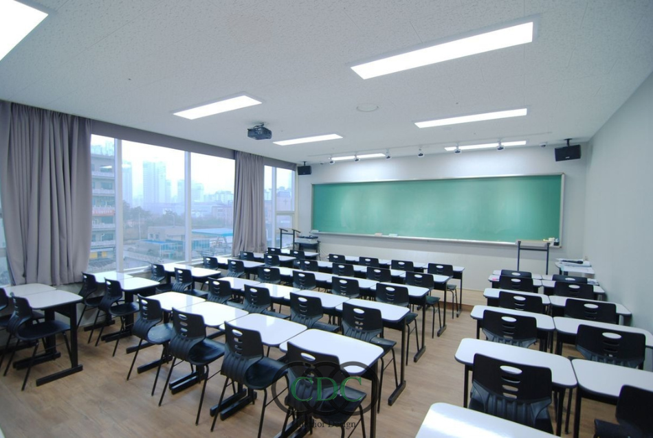 Thiết kế nội thất phòng học tại trung tâm tiếng Anh