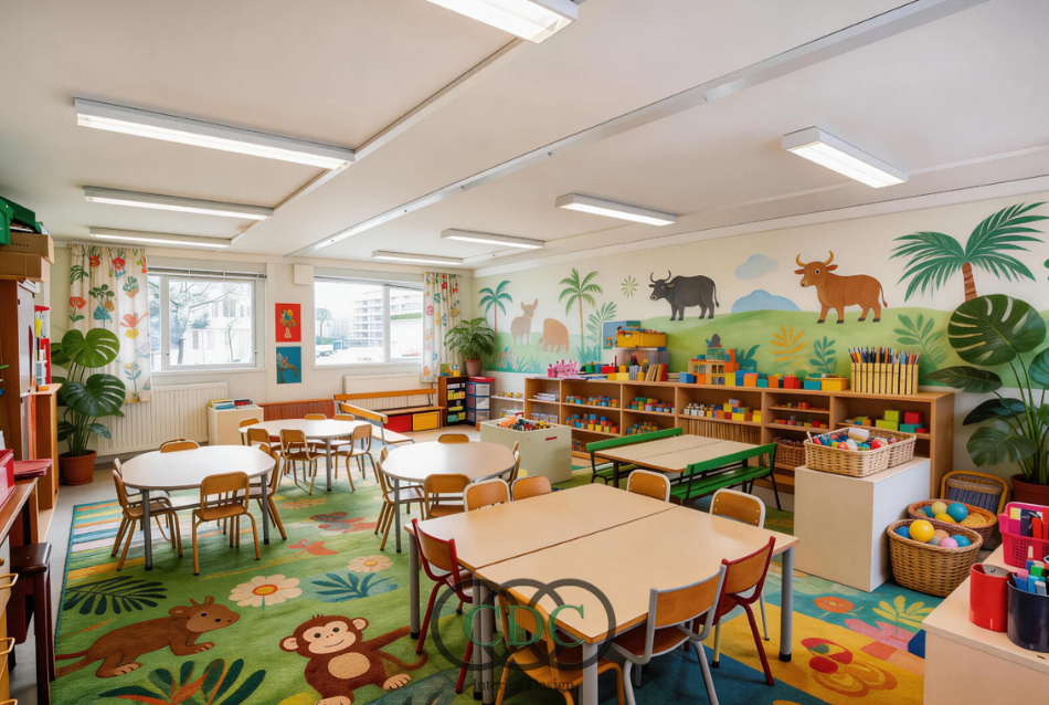 Thiết kế góc học tập cho trẻ mầm non