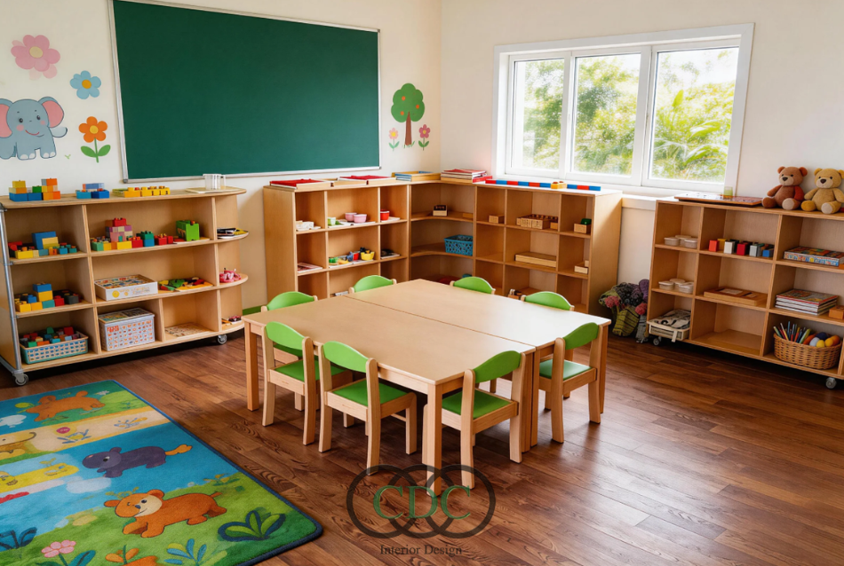 Thiết kế góc học tập cho trẻ mầm non