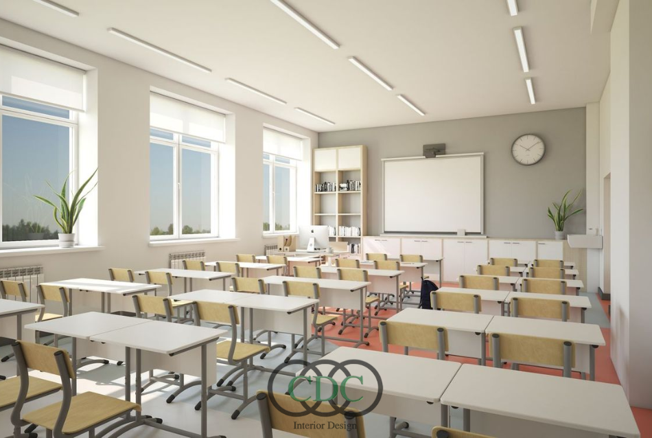 Thiết kế nội thất học viện trong tòa nhà