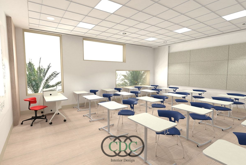 Thiết kế nội thất học viện trong tòa nhà