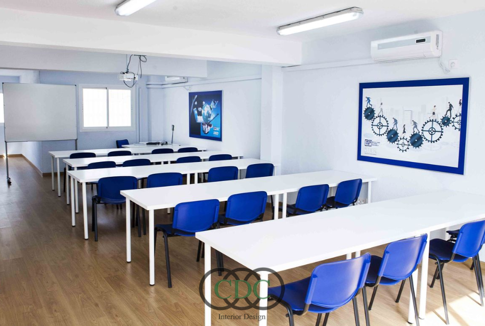 Thiết kế nội thất trung tâm đào tạo trong shophouse