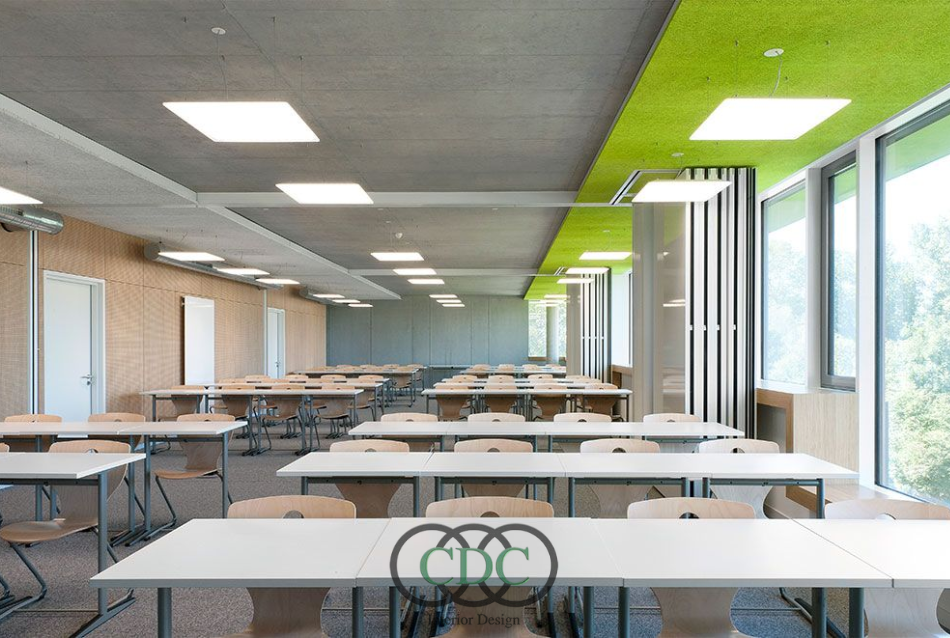 Thiết kế nội thất trung tâm đào tạo trong shophouse