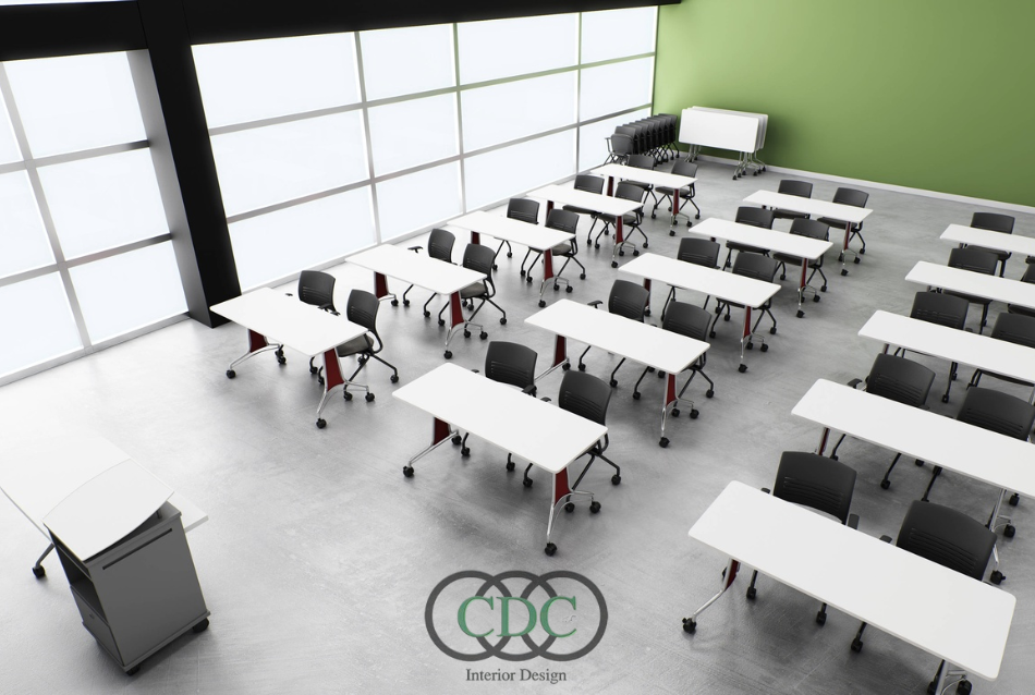 Thiết kế nội thất trung tâm đào tạo trong tòa nhà