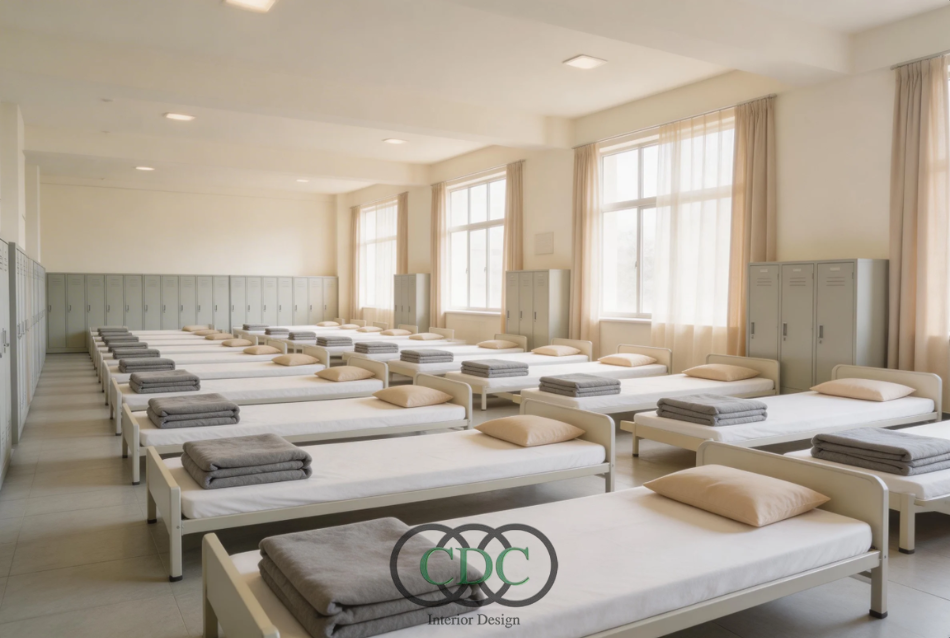 Thiết kế nội thất trường THCS bán trú