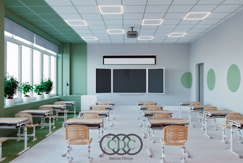 Thiết kế nội thất trường THCS bán trú