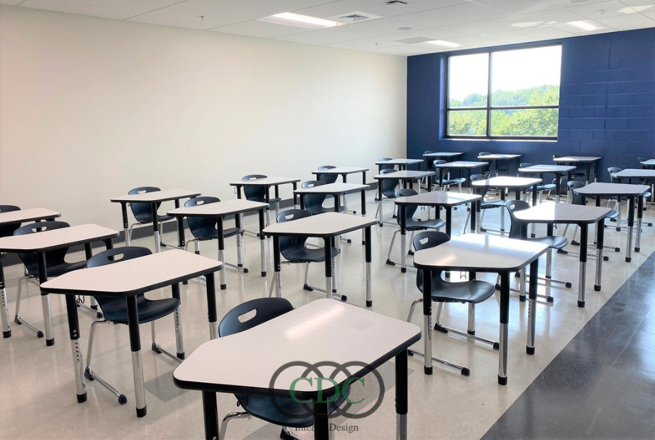 Thiết kế nội thất trường THCS trong khu đô thị