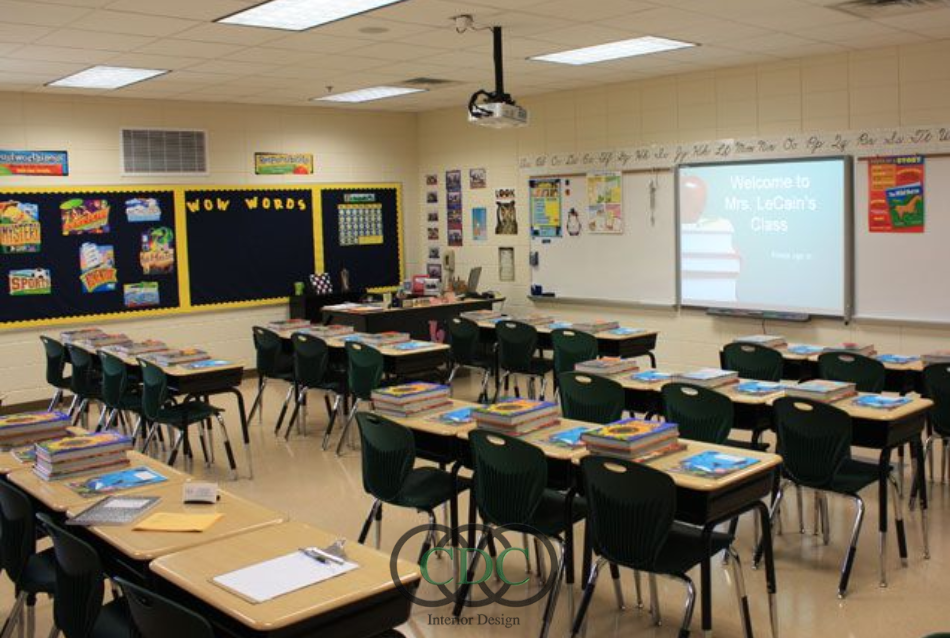 Thiết kế nội thất trường THCS trong khu đô thị