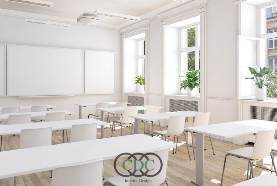 Thiết kế nội thất trường THCS trong tòa nhà