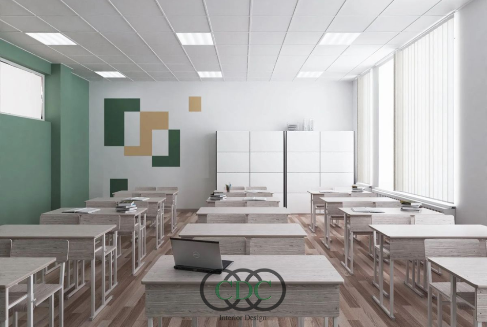 Thiết kế nội thất trường THPT nội trú
