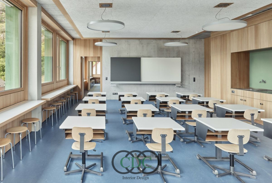 Thiết kế nội thất trường THPT trong khu đô thị