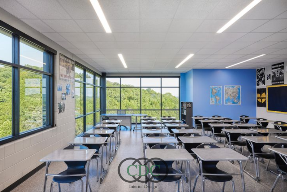 Thiết kế nội thất trường THPT trong khu đô thị