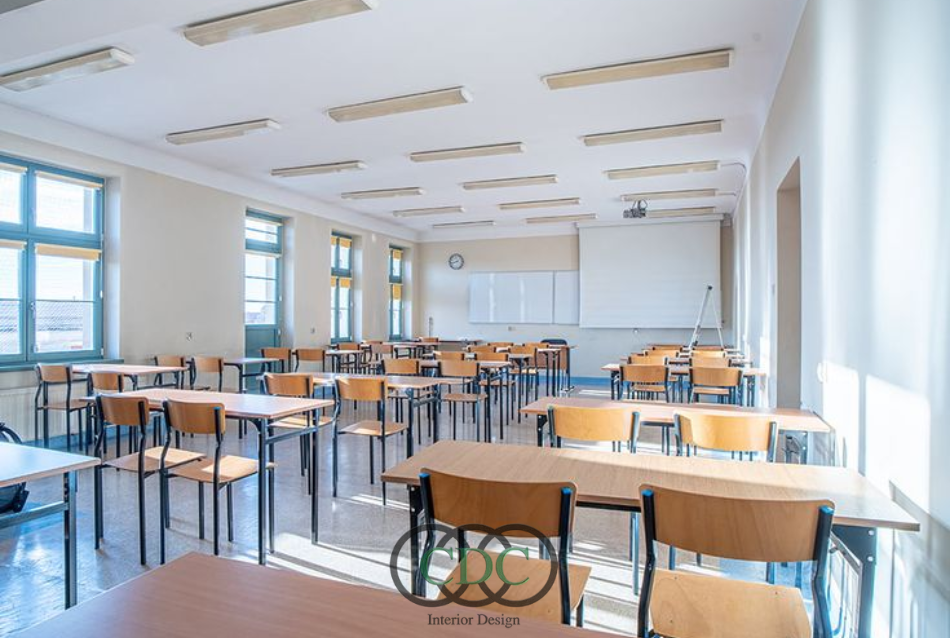 Thiết kế nội thất trường THPT trong khu đô thị