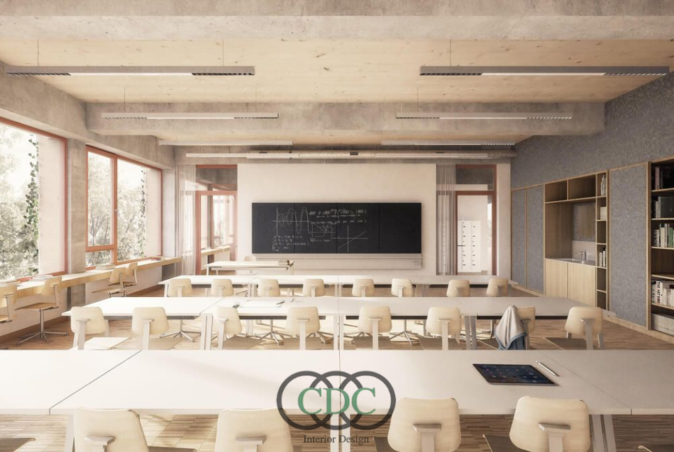 Thiết kế nội thất trường THPT trong khu đô thị