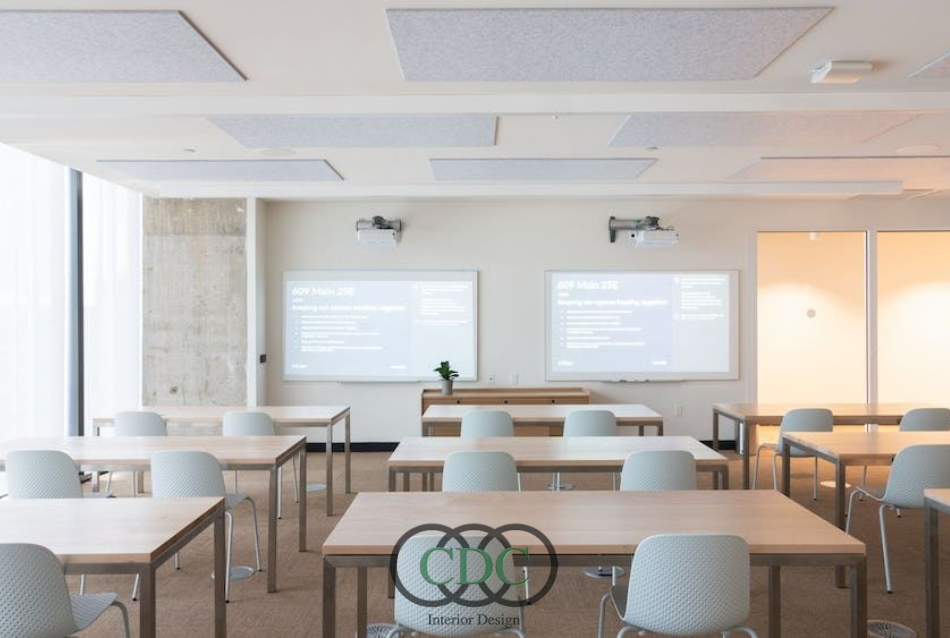 Thiết kế nội thất trường THPT trong tòa nhà