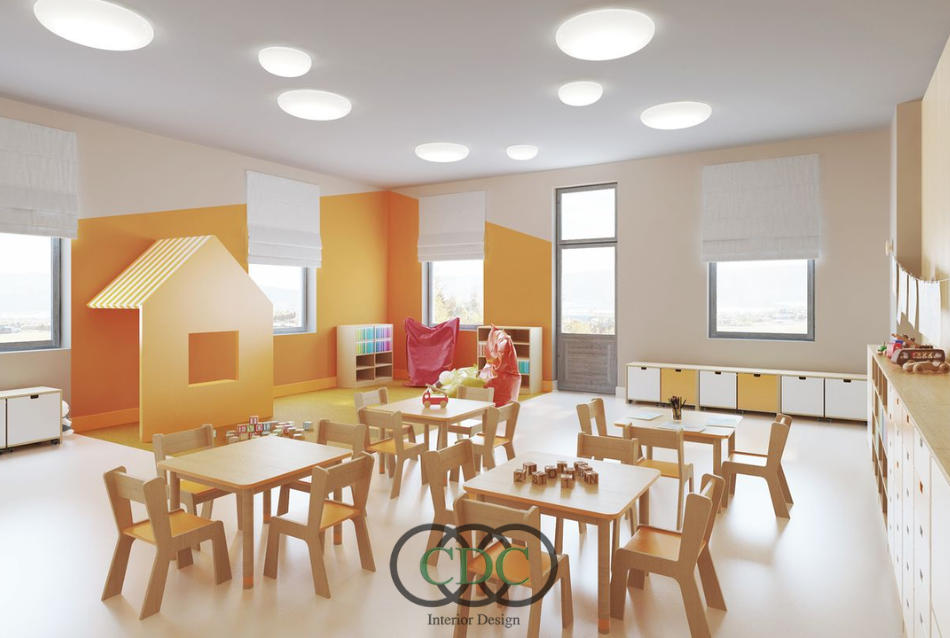 Thiết kế nội thất trường mầm non nhà phố