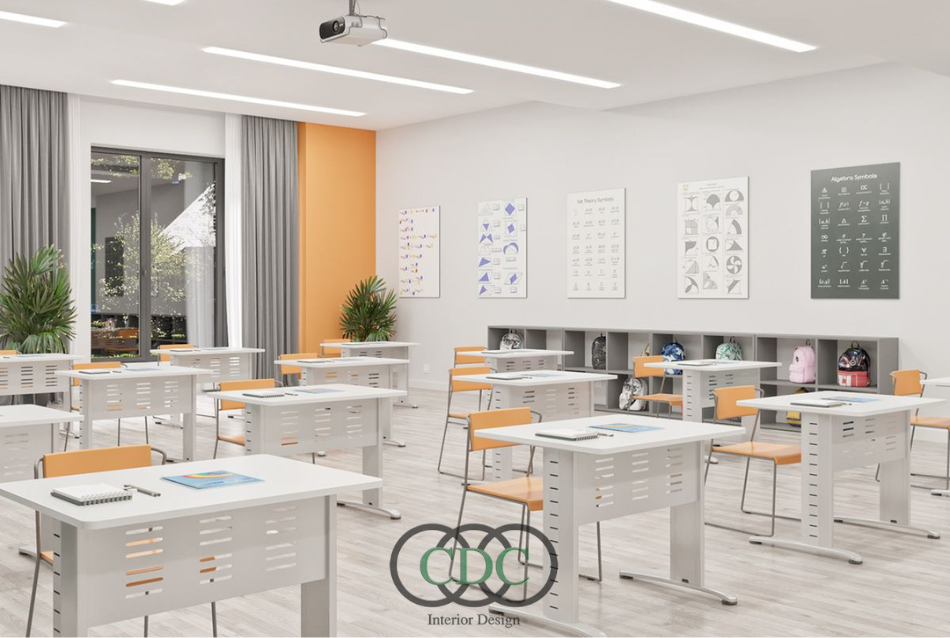 Thiết kế nội thất trường tiểu học bán trú