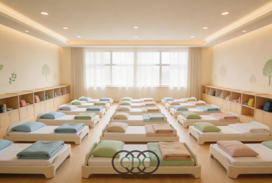 Thiết kế nội thất trường tiểu học bán trú