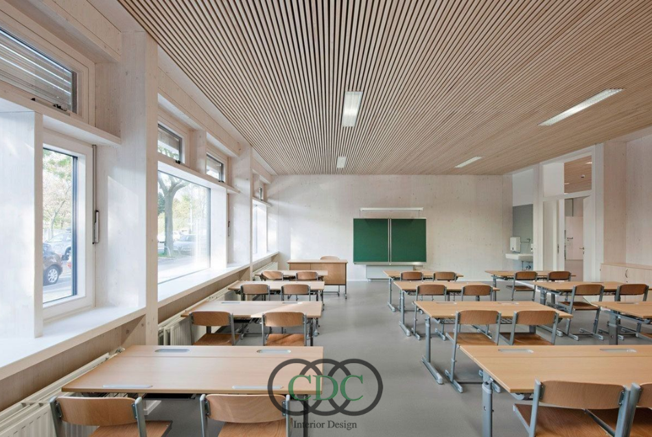 Thiết kế nội thất trường tiểu học bán trú