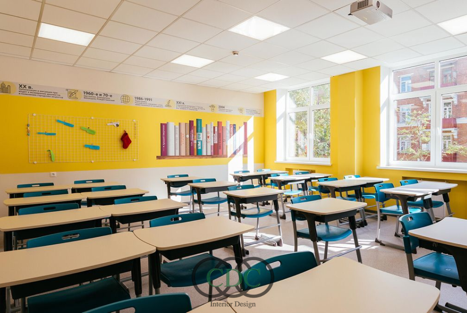Thiết kế nội thất trường tiểu học bán trú