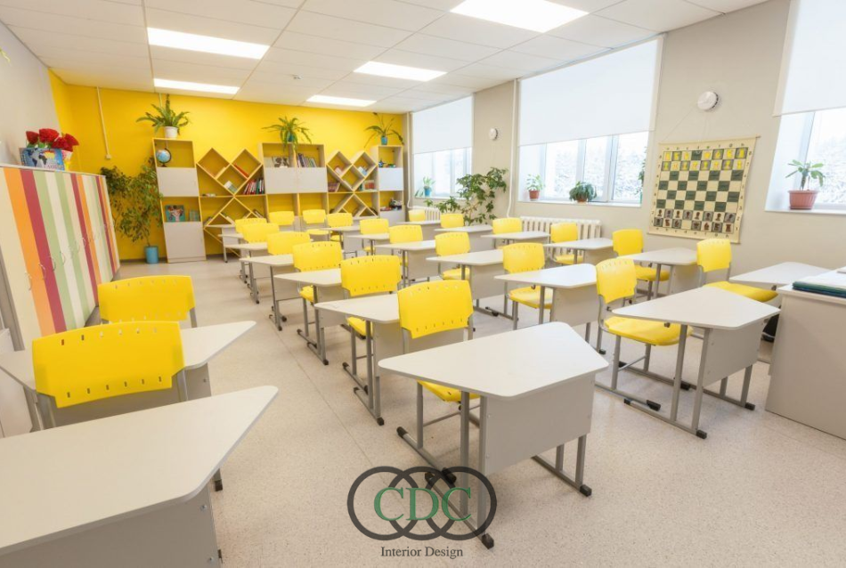 Thiết kế nội thất trường tiểu học bán trú