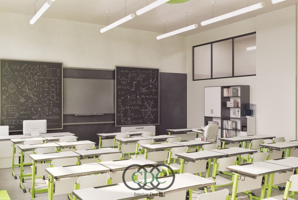 Thiết kế nội thất trường tiểu học bán trú