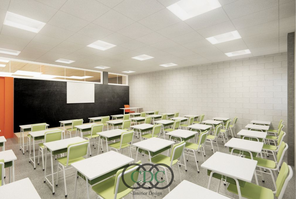 Thiết kế nội thất trường tiểu học liên cấp 