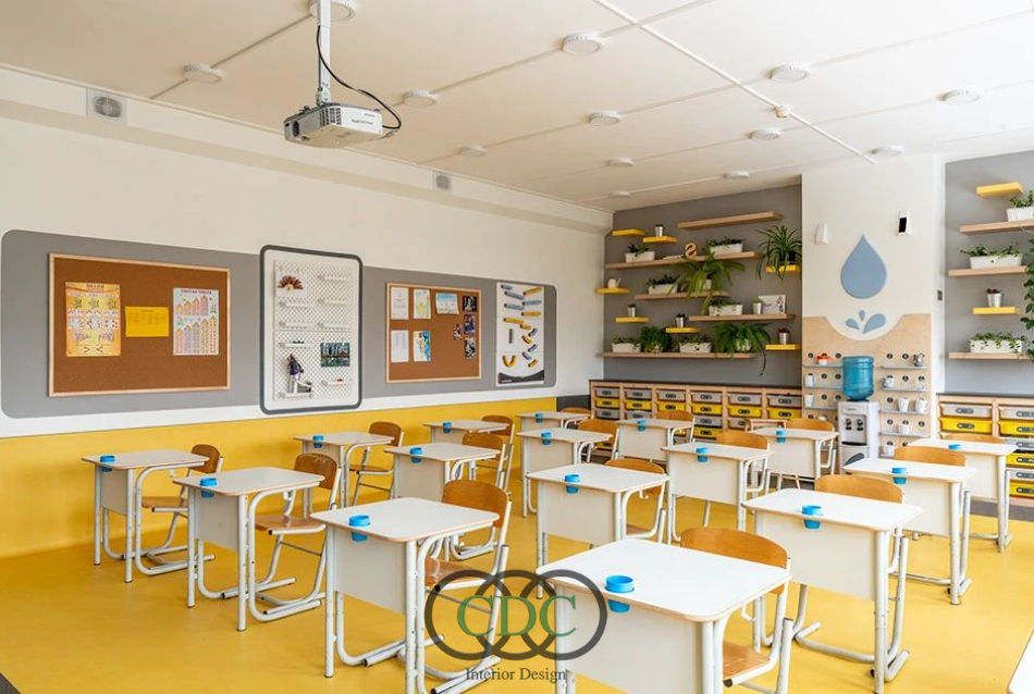 Thiết kế nội thất trường tiểu học trong khu đô thị