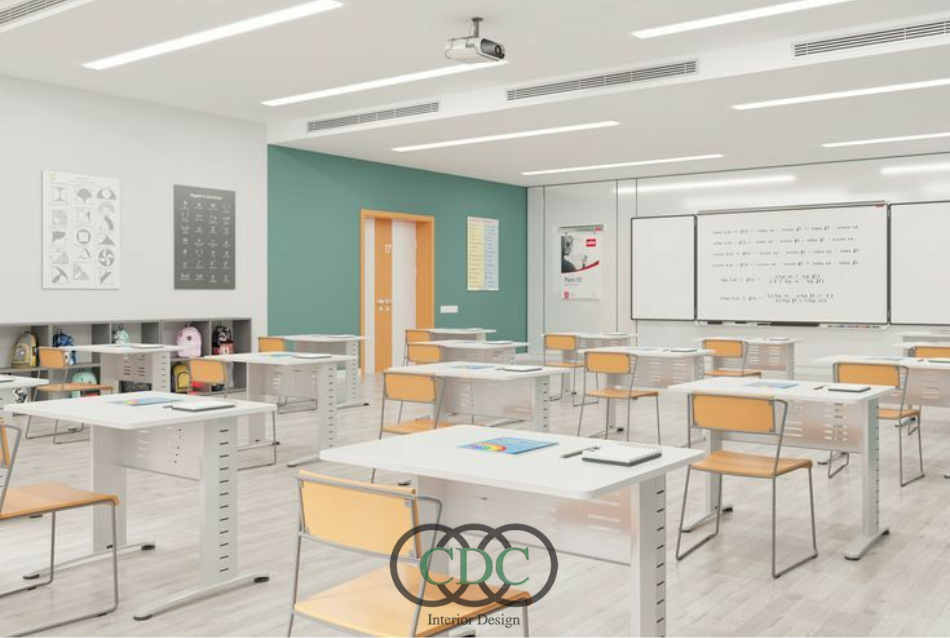 Thiết kế nội thất trường tiểu học trong khu đô thị