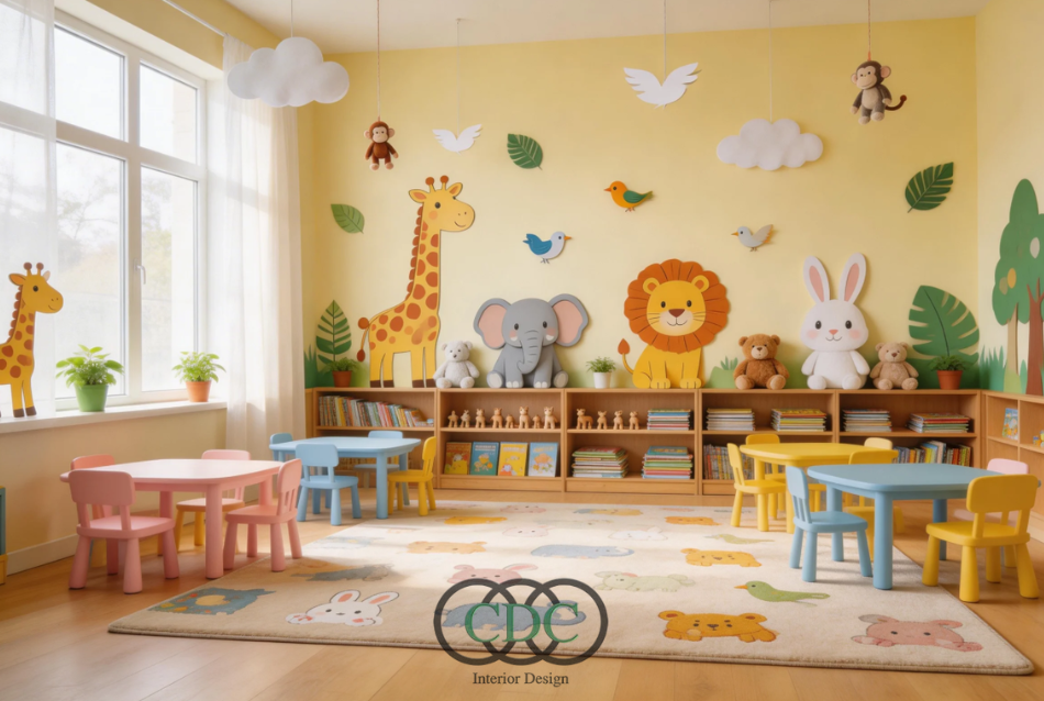 Trang trí lớp mầm non theo chủ đề động vật