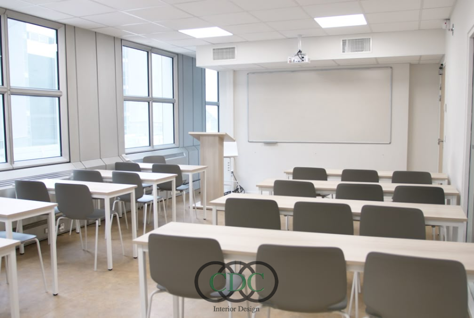 Thiết kế nội thất trung tâm tiếng Anh