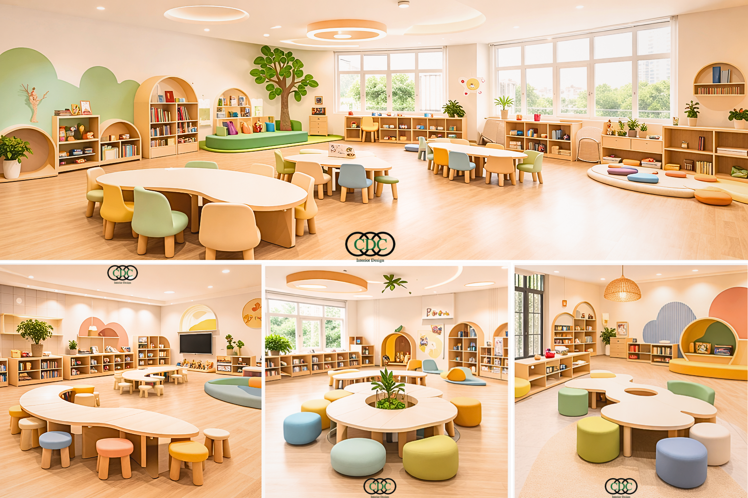 nội thất trường mầm non trong khu đô thị