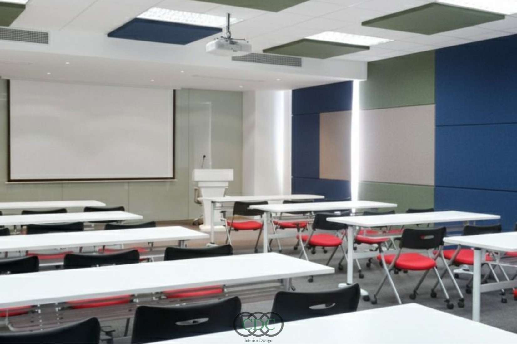 phòng học với hệ thống cách âm hiệu quả