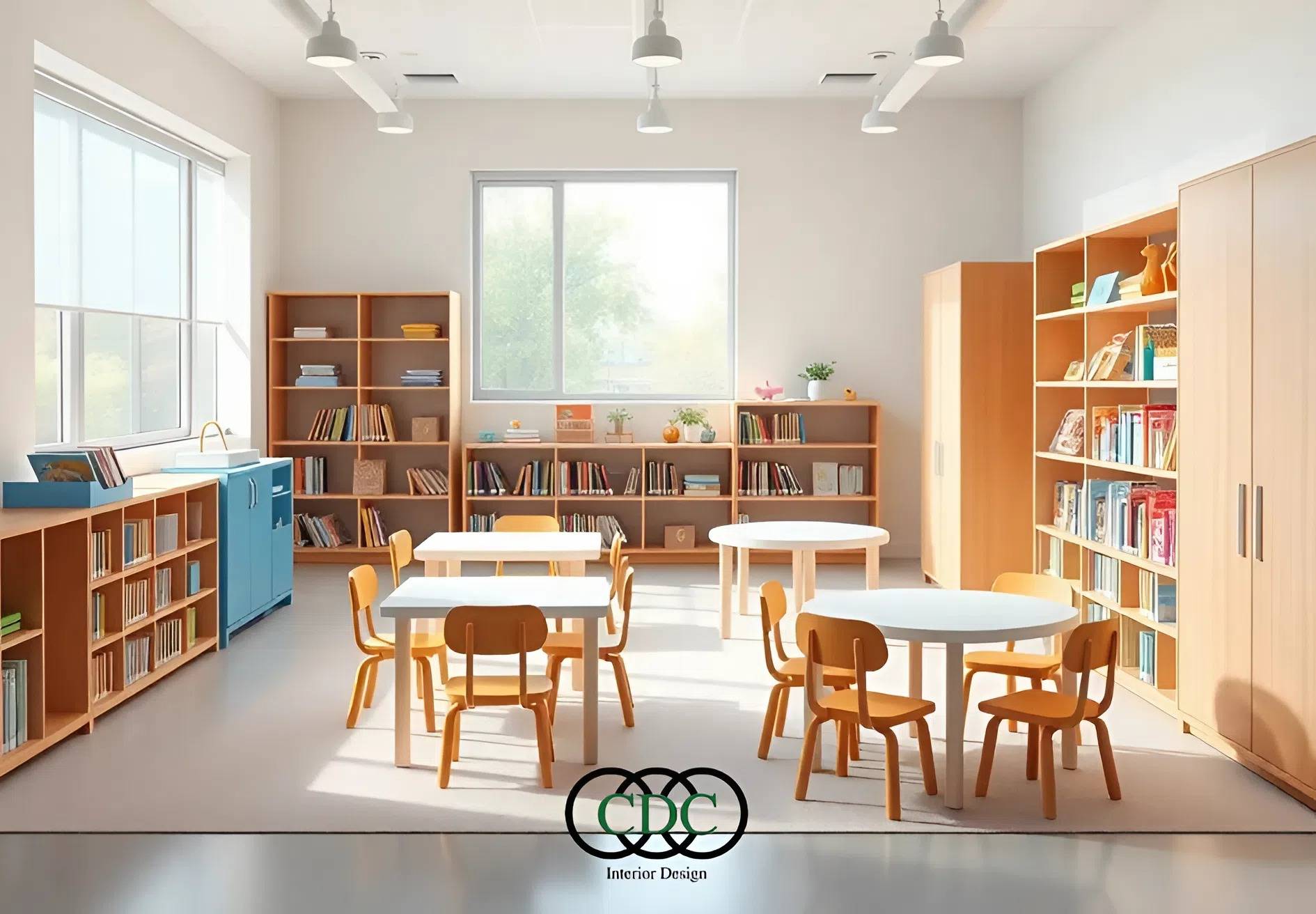 Tiêu chuẩn thiết kế thư viện trường học tiện lợi, tối ưu công năng 24 thiết kế thư viện